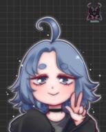 artist:kuroiifox character:mitty peace_sign // 2400x3000 // 4.3MB