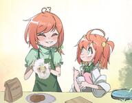 artist:sahelanthropus character:fuyo_cloverfield character:fuyomama cooking // 2048x1598 // 278KB