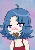artist:tama_mochi blushing character:mitty loli smug // 2480x3508 // 2.7MB
