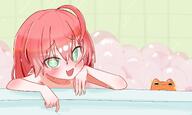 artist:kuriimu bath character:fuyo_cloverfield character:pablo_puebes // 4096x2456 // 473KB