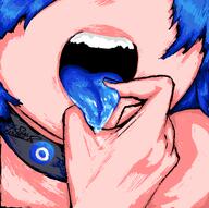 artist:sonolendario character:mitty tongue // 542x539 // 172KB