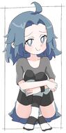 artist:kuriimu character:mitty sitting // 1940x3918 // 433KB