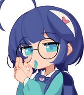 artist:kuriimu character:bratty_charm glasses tongue // 1700x1920 // 209KB