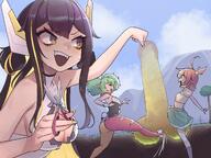 artist:sahelanthropus character:coni_confetti character:fuyo_cloverfield character:juna_unagi terraria // 2048x1535 // 375KB