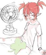 artist:mitty character:fuyo_cloverfield character:lucky_charm_(clover) cunnilingus sweating // 1026x1207 // 952KB